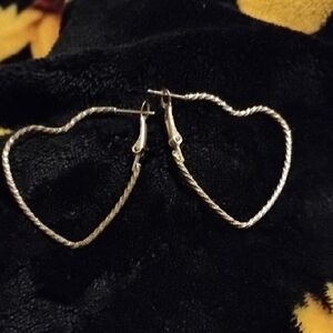 Silver Heart Earrings